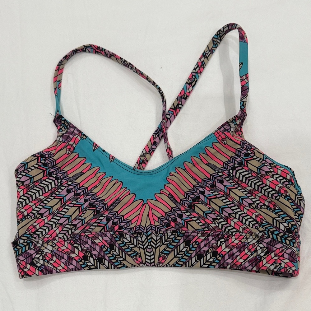 Mara Hoffman Multicolor Patterned Sports Bra